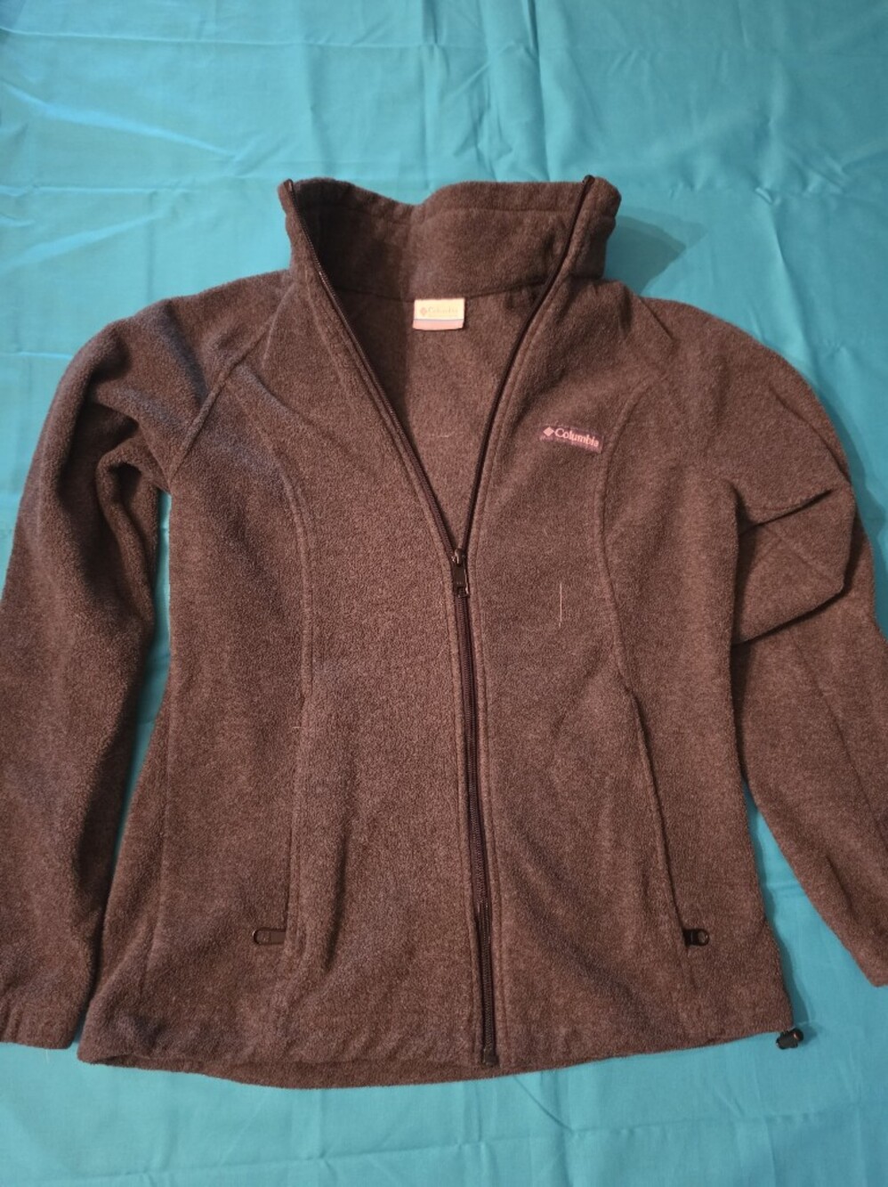 Columbia Sportswear Womens Full Zip Fleece Jacket Small Gray